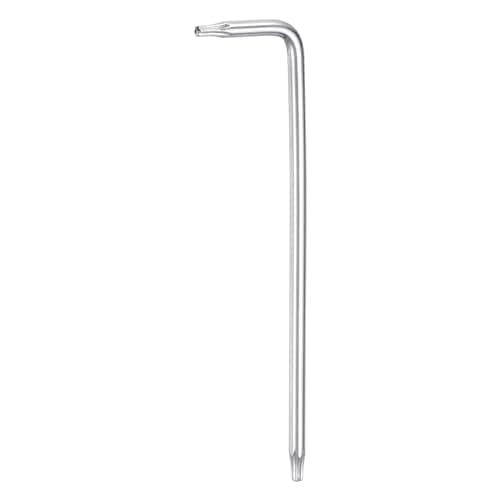 Image of sourcing map T8 Tamper Proof Torx Wrench Star Keys 79mm / 3.12" Long Arm L-Shaped 6 Points Wrench S2 Steel Chrome Coated Surface Hand Tool for Automotive/Home Repairs