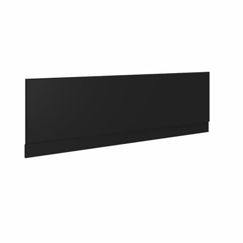 Image of Aquariss 1800mm Front Straight Wood Bath Panel 16mm MDF Painting Matte Black Adjustable Height for Bathroom Soaking Tub