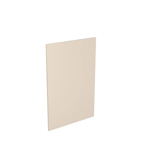Image of Kitchen Kit Flatpack Unit - J-Pull Door - Screwless Quick Build Kitchen - Panel - Base End - 600x900mm - Cashmere Matt