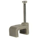 Image of Cable-Core Flat cable clips 100 Pack for 6 mm twin & earth Grey