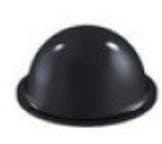 Image of Black Self Adhesive Polyurethane Feet Stops Bumpons 16mm x 7.9mm High Domed (Pack of 64)