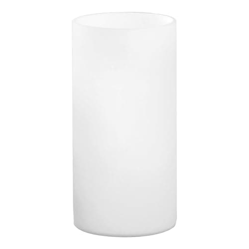 Image of EGLO Geo Minimalist Bedside Lamp, White Matt Opal Glass Side Table Light, Living Room Lighting, Incl. Switch, E14 socket