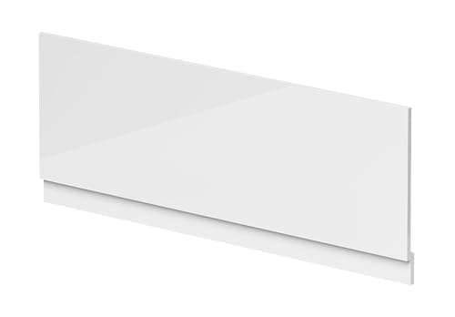 Image of Balterley Front Bath Panel Covering with Plinth 1500mm, MDF Bath Panels White, Straight Front Bathroom Panels for Bathtub, Water Resistant Side Panel for Bathroom Baths and Soaking Tubs (White)