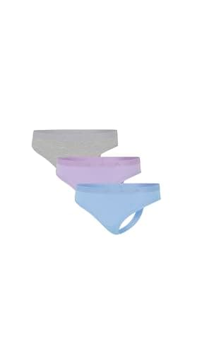 Image of adidas Women's Low Rise Thong (3pk) -Sport Active Essentials Cotton Panties, Assorted_4a0711, XL
