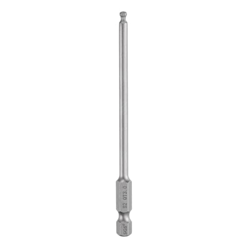 Image of sourcing map Ball End Hex Screwdriver Bit 3mm (H3.0) Tip 1/4" Hex Shank 100mm (4") Long Magnetic Ball Head Bits Industrial Grade S2 Steel Metric Screw Driver Bit