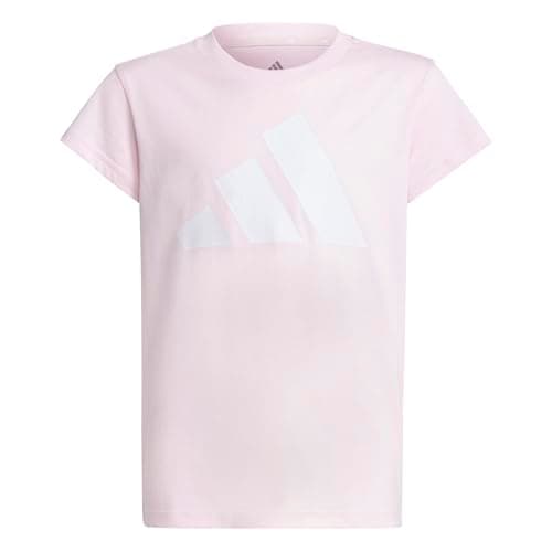 Image of adidas Girl's Essentials Cotton T-Shirt, Clear Pink/White, 13-14 Years