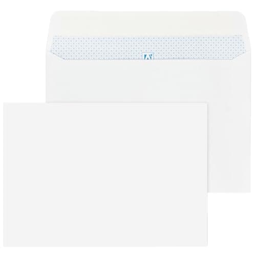 Image of 50 C6 White Self-Adhesive A6 Peel and Seal Mailing Envelopes - Office, Home, E-Commerce and Admin Usage, 11.4cm x 16.2cm (50 Envelopes)
