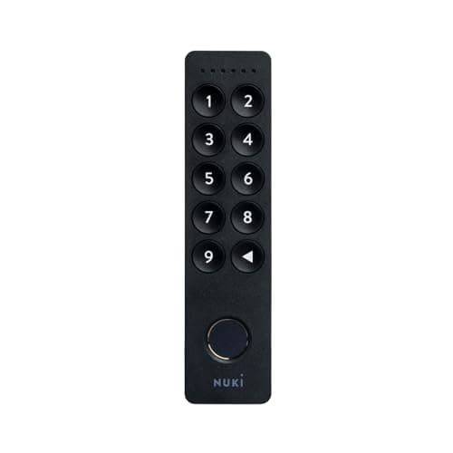 Image of Nuki Keypad 2 (2025) with Fingerprint and Bluetooth Code Entry for Door, Unlock with Fingerprint or 6 Digit Code, Wireless keypad for Door, Long Battery Life, Works with Nuki Smart Locks, Black