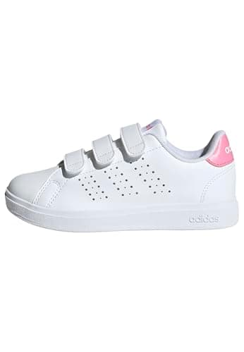 Image of adidas Unisex Kids Advantage Base 2.0 Shoes Children, Cloud White/Bliss Pink/Core Black, 11 UK Child