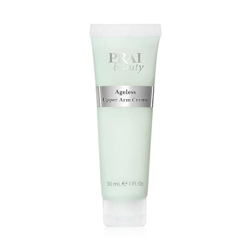 Image of PRAI Ageless Upper Arm Creme 110ml - Advanced Firming & Anti-Ageing Body Cream - Moisturising & Tightening Lotion - With Caffeine & Caprylic/Capric Triglycerides - Tones Loose, Saggy Skin - Mint Scent
