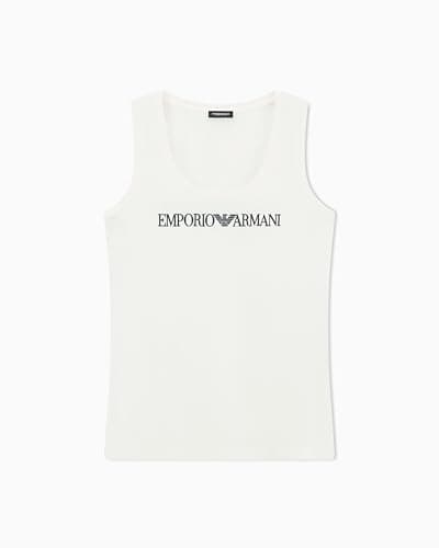 Image of Emporio Armani Woman's Everyday Cotton Underwear Tank White M
