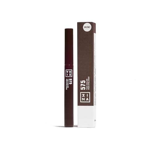 Image of 3INA MAKEUP - The Color Pen Eyeliner 575 (Mini) - Brown Liquid Eyeliner 14h Longwear - Travel Size Matte Liner Sensitive Eyes