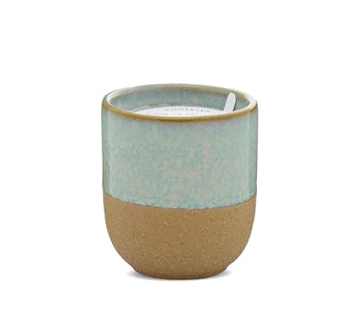 Image of Paddywax Scented Candles Premium Kin Range Candle in Reusable Glazed Ceramic Pot, 99g, Matcha Tea + Bergamot