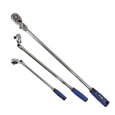Image of US PRO 3pc Long Flexible Ratchet Set 1/4", 3/8", 1/2" 4207