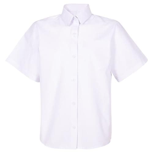 Image of A2Z 4 Kids Girls Plain School Uniform Shirts Shorts Sleeves Regular Fit - Girls UF Shirt 564 White 15-16