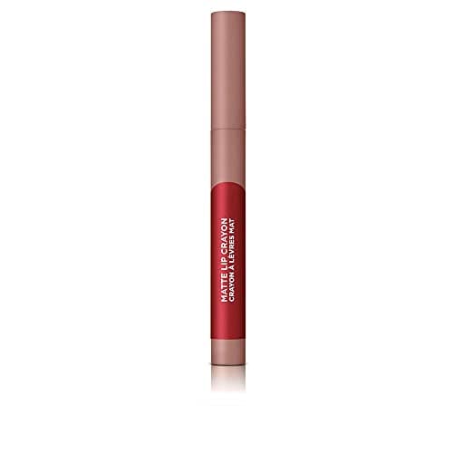 Image of L'Oreal Paris Infallible Very Matte Lip Crayon Lipstick, Smudge Proof, Red Lipstick, 113 Brulee Ever, 1 kg