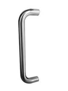 Image of Jedo D Shaped Bolt Through Pull Handle 225 x 22mm Satin Stainless Steel