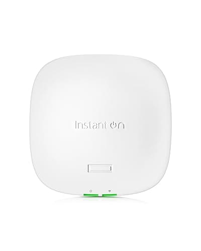 Image of HPE Networking Instant On Access Point AP21 2x2 WiFi 6 Indoor Wireless Access Point | Single-Room, Secure, Smart Mesh Support | Power Source Not Included | RW rest-of-world Model (S1T09A)