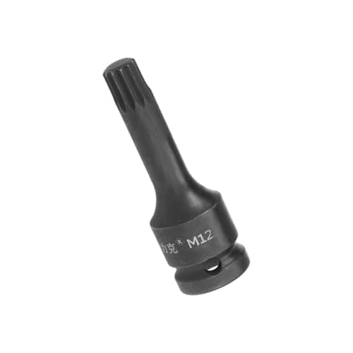 Image of TA-VIGOR Impact Triple Square Spline Bit Socket, 1/2" Drive x M12 (12mm) Key Socket, Premium CR-MO Steel Bits, 78mm Length Bit for Impact Power Drills, Torque Wrench, Ratchet Wrench