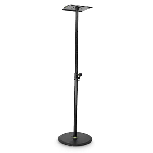 Image of Gravity SP 3202 LR B Pied for studio monitor with large circular base