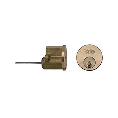 Image of Yale Replacement Rim Cylinder, Suitable for Doors, 2 Keys Provided, P-chrome, 2 Keys, 38 - 57 mm