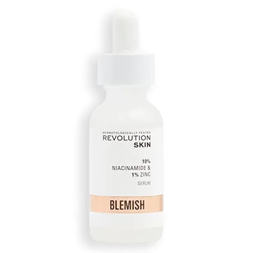 Image of Revolution Skincare London, 10% Niacinamide + 1% Zinc Serum, Tackles Blemishes, Minimises Pore Appearance, Face Serum, 30 ml