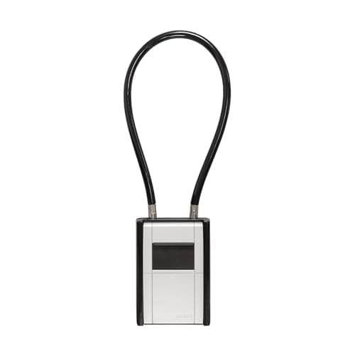 Image of ABUS KeyGarage 797 Flex Key Box with Numerical Code and Cable for Flexible Attachment, for Storing Keys and Small valuables, Black/Silver