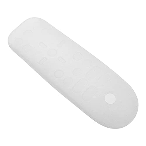 Image of eMagTech Silicone Sleeve Shell Protective Case Cover Anti-slip Dustproof Soft Transparent White Compatible with Sony PS5 Media Remote Control