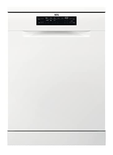 Image of AEG 6000 Series Freestanding Dishwasher, FFB53617ZW, Dishwasher with AirDry and SatelliteClean Technology, 13 Settings, QuickLift basket