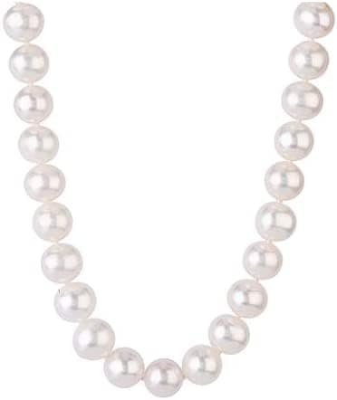 Image of Treasure Bay Stunning 8-9mm Natural White Freshwater Pearl Necklace For Women and Girls (42)