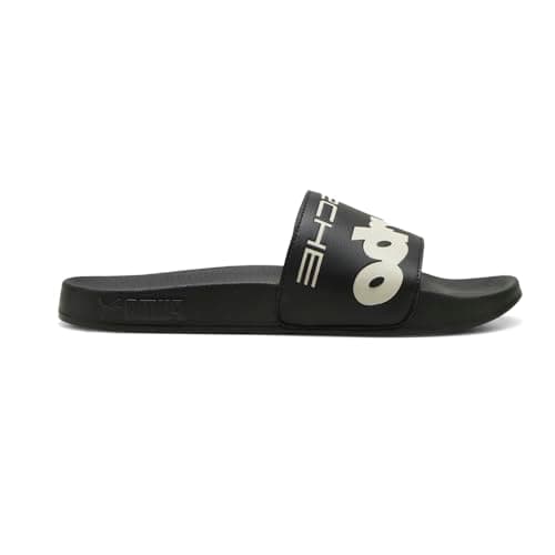 Image of PUMA Men's Porsche Legacy Leadcat 2.0 Slide Sandals, Black-alpine Snow Ah25, 11 UK