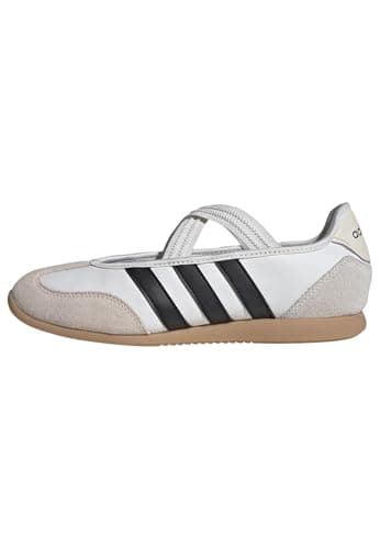 Image of adidas Women's BARREDA Mary Jane Shoes, core White/core Black/Gum 3, 5 UK