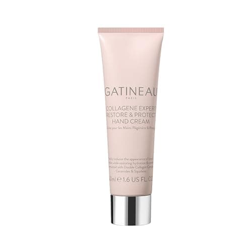 Image of GATINEAU Collagene Expert Restore & Protect Hand Cream - 50ml, Hydrating Anti-Ageing Moisturiser with Hyaluronic Acid, Vitamin E & Ceramides, Reduces Fine Lines, Soothes & Protects Skin, Travel Size