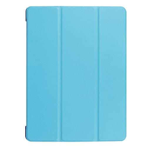 Image of INSOLKIDON Compatible with Huawei Mediapad M3 LITE 10 INCH Tablet case, Full Coverage Ultra Slim leather Cover Case with folding Stand Cover Rugged with Auto Sleep/Wake (Blue)