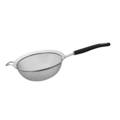 Image of Lakeland 20cm Soft-Grip Stainless Steel Sieve – Soft Grip Handle Dishwasher Safe