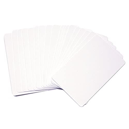 Image of 50pcs White PVC Cards Premium Quality Plastic ID Cards Blank Business Cards PVC ID Cards ,for Zebra ID Card Printers, Compatible with All Plastic Card Printers(Credit Card Size)