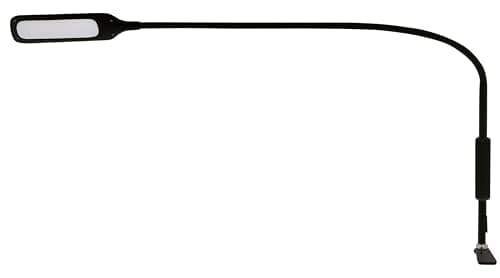 Image of Native Lighting Lumina LED Desk Lamp - Adjustable Gooseneck Reading light & Craft Lamp with 7 Brightness Settings and 5 Colour Temperatures, Work and Home Hobby Desk Light With Remote Control - Black