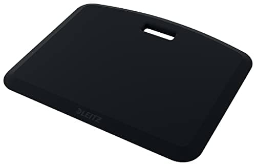 Image of Leitz Anti Fatigue Mat, Cushioned Floor Mat For Home Or Office, Includes Handle, Reduces Fatigue, Leg & Foot Pain, Compact Size, Made From Strong, Soft Foam, Ergo Cosy, Velvet Grey, 53690089