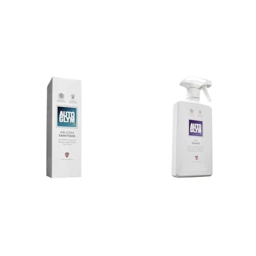 Image of Autoglym AS150 Air-Con Sanitiser, 150ml & Fast Glass, 500ml - Car Window Cleaner for Windscreen, Windshield, Window Cleaning, Mirrors and More