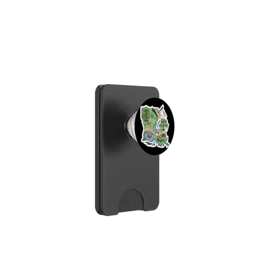 Image of Louisiana Love Map Art with Southern Charm and Pride PopSockets PopWallet for MagSafe