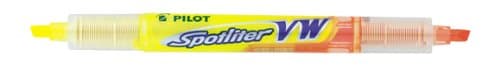 Image of Pilot VW Spotliter Double Ended Highlighter 3.6 mm Tip - Yellow/Orange, Box of 12