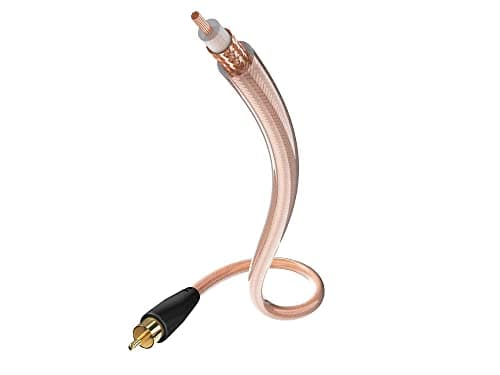 Image of Inakustik 00308231 Star II Mono Sub Audio Interconnect, RCA-RCA, Slim 6 mm, 3 m