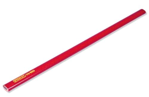Image of Stanley 1-03-850 Carpenters Pencil with Soft Lead, Red, 1 Count (Pack of 1)