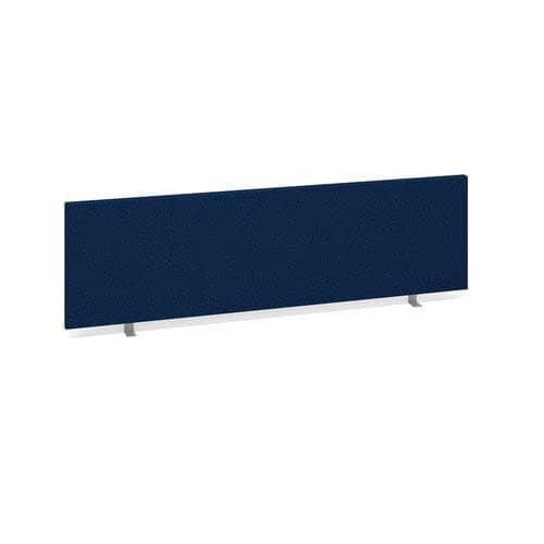 Image of Office Monster Straight desktop fabric screen 1400mm x 400mm - blue