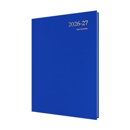 Image of 2026-2027 Mid/Academic Year Planner - 13 Month A4 Day-to-Page with Appointments - Collins Debden Essential Range Blue (ESSA41M.60-2627)
