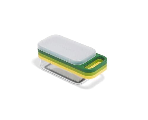 Image of Joseph Joseph Multi-Grate & Store Cheese Grater & Zester Set, 3-in-1 Box Grater with Food Storage Container