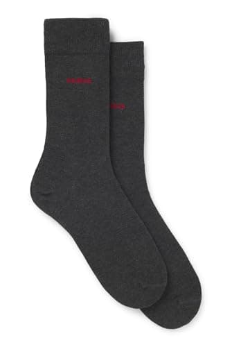 Image of HUGO Men's 2P RS UNI CC Socks, New-Charcoal12, 43-46 (Pack of 2)