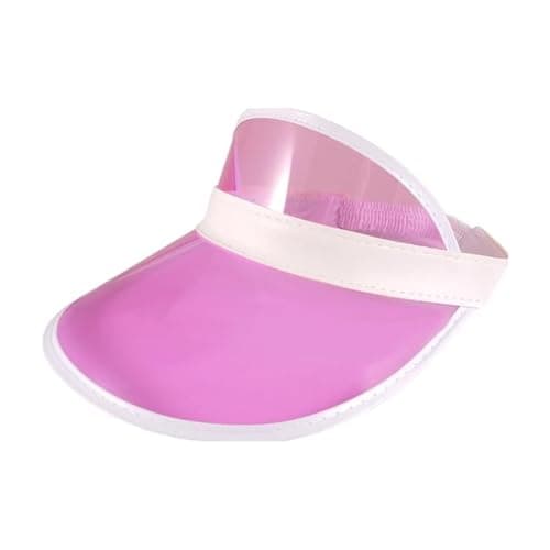 Image of FNA FASHIONS Neon Nostalgia: Unisex Retro 80s Sun Visor Hat - Vibrant Colors for a Stylish Throwback Look (UK, Alpha, One Size, Pink)