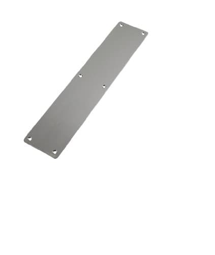Image of Finger Plate - Blank - Radius - 75mm x 350mm - Satin Stainless