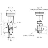 Image of GN617.1-10-AK Steel Indexing Plungers